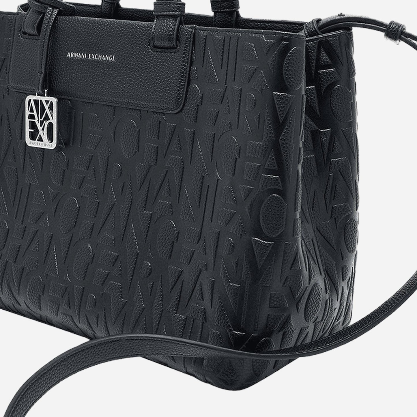 ARMANI EXCHANGE Borsa a mano e tracolla in ecopelle BLACK 