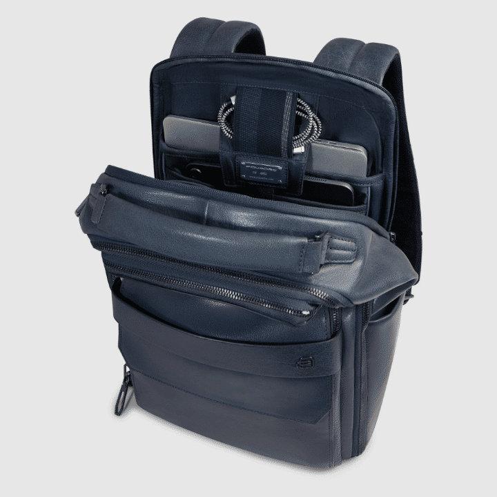PIQUADRO Zaino porta PC 15,6'' in pelle Avio 