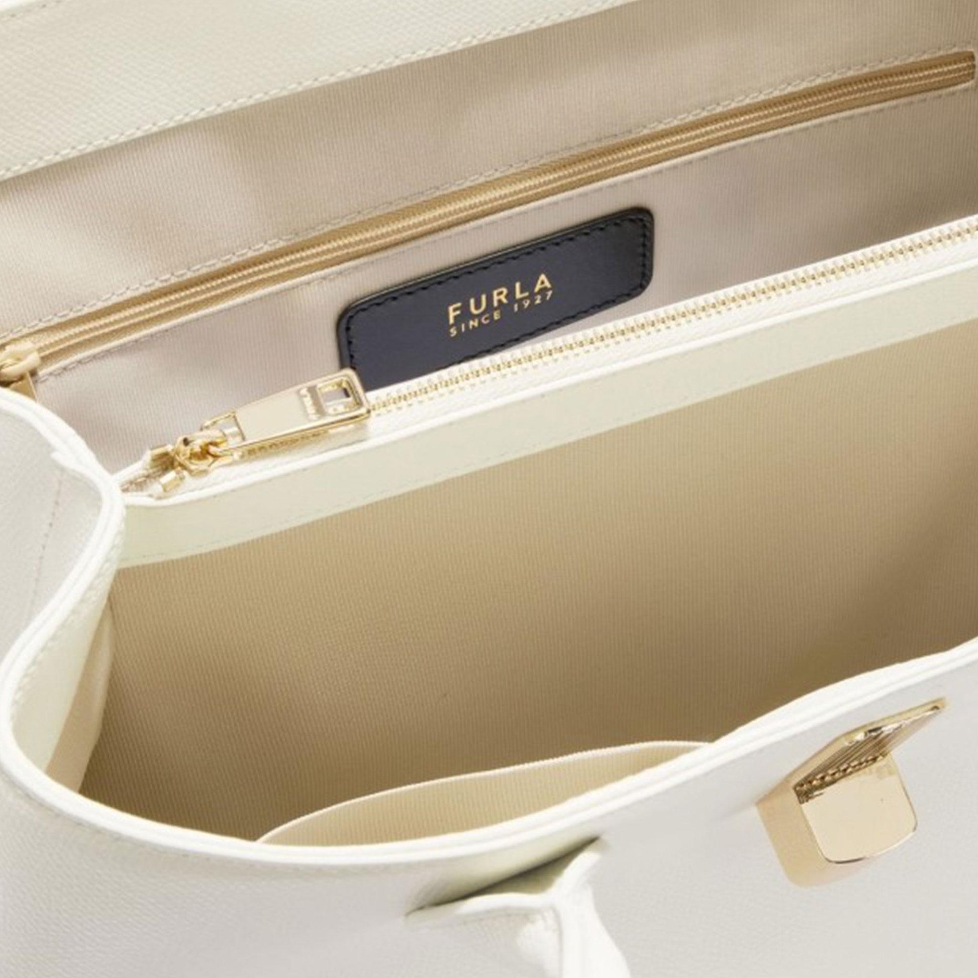 FURLA Furla Debby Borsa A Spalla Large Panna 