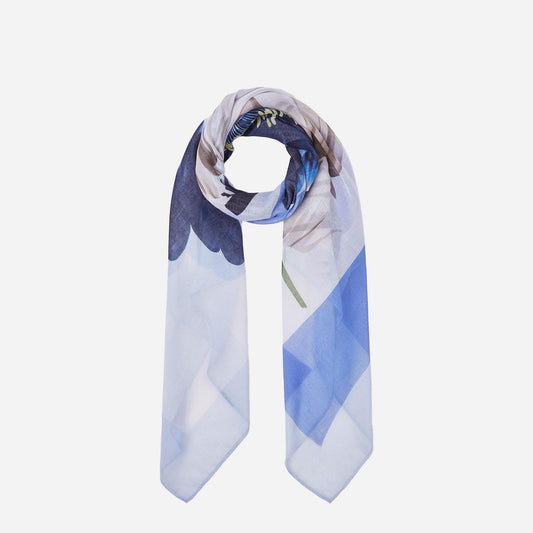 LIU JO Foulard grande colorblock LIGHT BLUE 