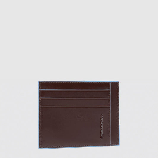 PIQUADRO Bustina porta carte di credito tascabile Mogano 