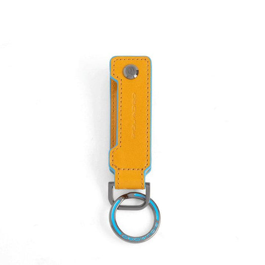 PIQUADRO Portachiavi in pelle Giallo 