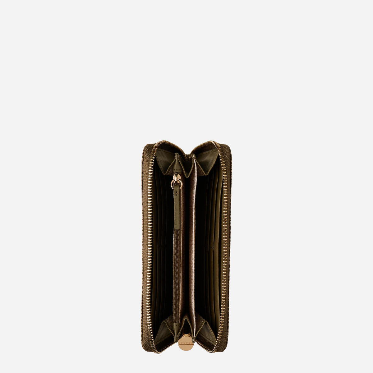 borbonese PORTAFOGLIO LARGE ZIP AROUND Olive 