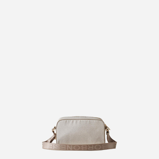 borbonese ECO LINE BORSA CAMERA CASE WHITE COTTON 