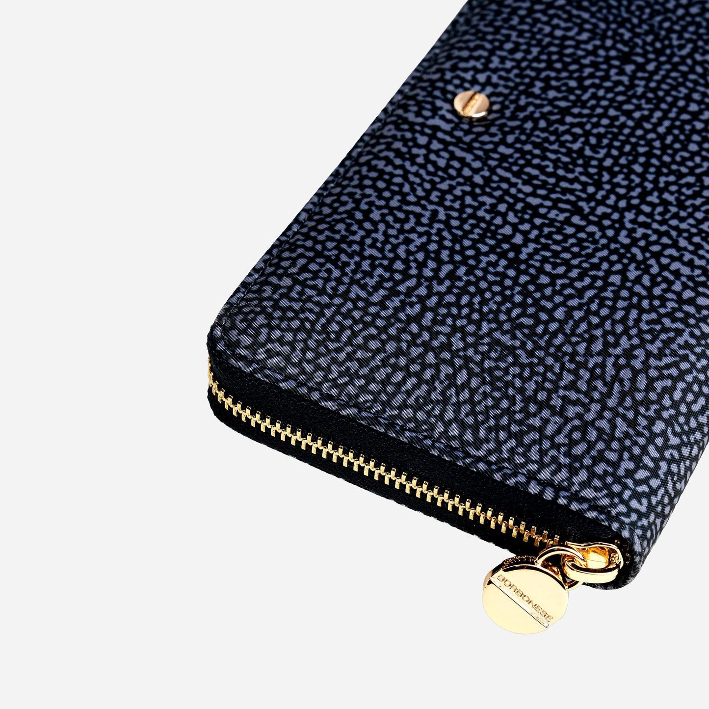 borbonese PORTAFOGLIO LARGE ZIP AROUND Blu lapis 