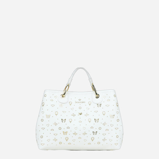 Braccialini Beth Strass Bianco 