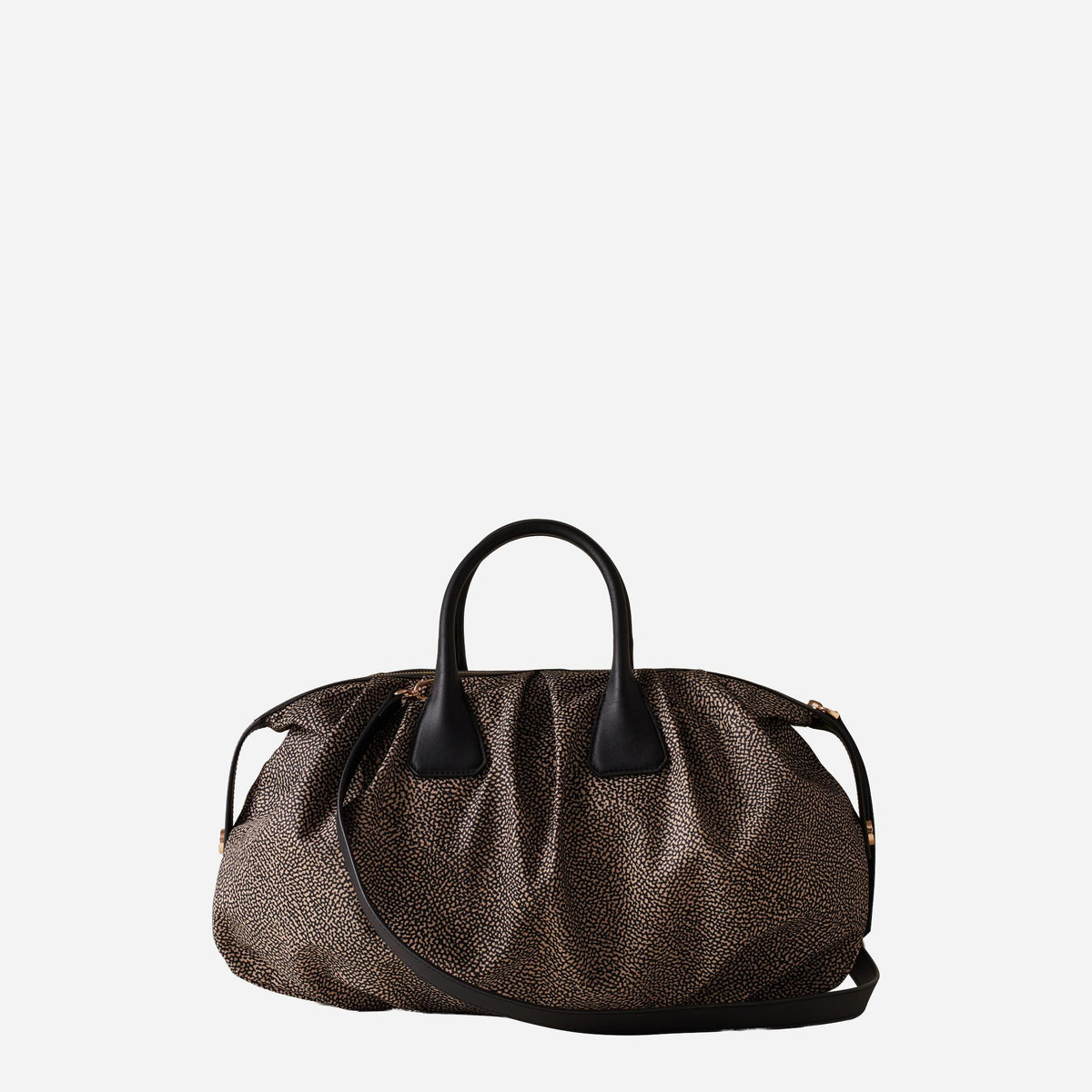 borbonese VIS A VIS BAULETTO LARGE OP NATURALE/NERO 