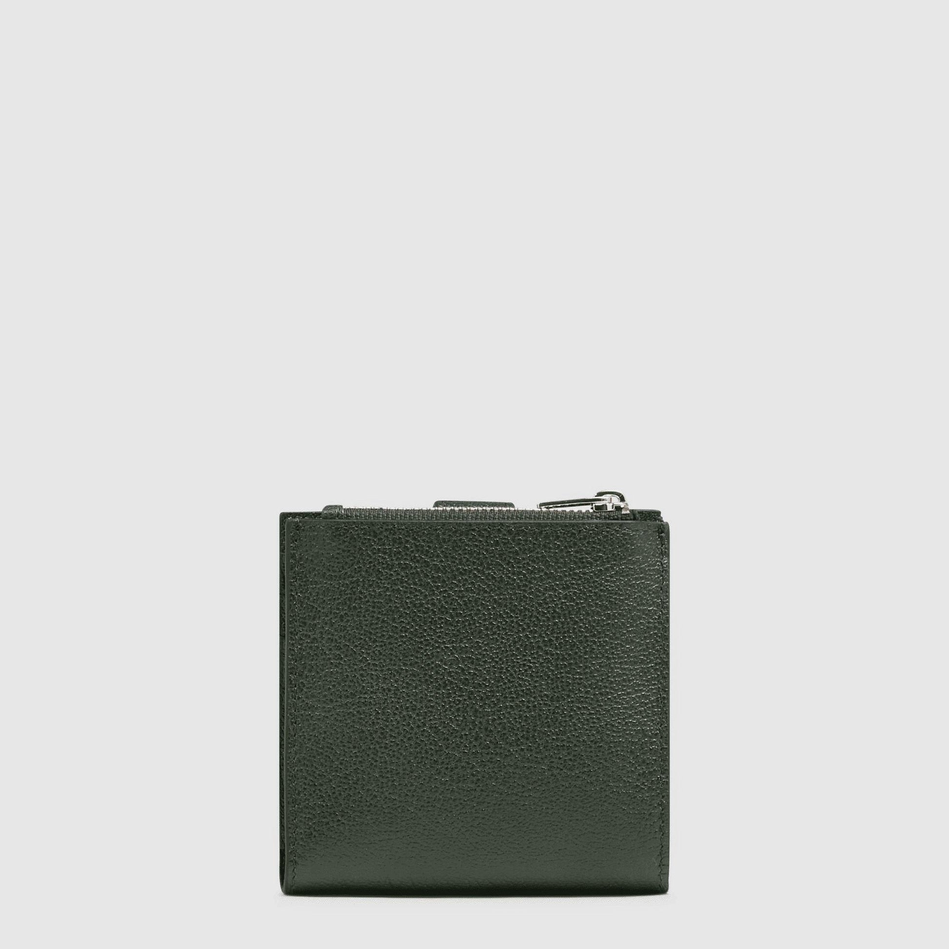 PIQUADRO Portacarte di credito donna in pelle Verde 