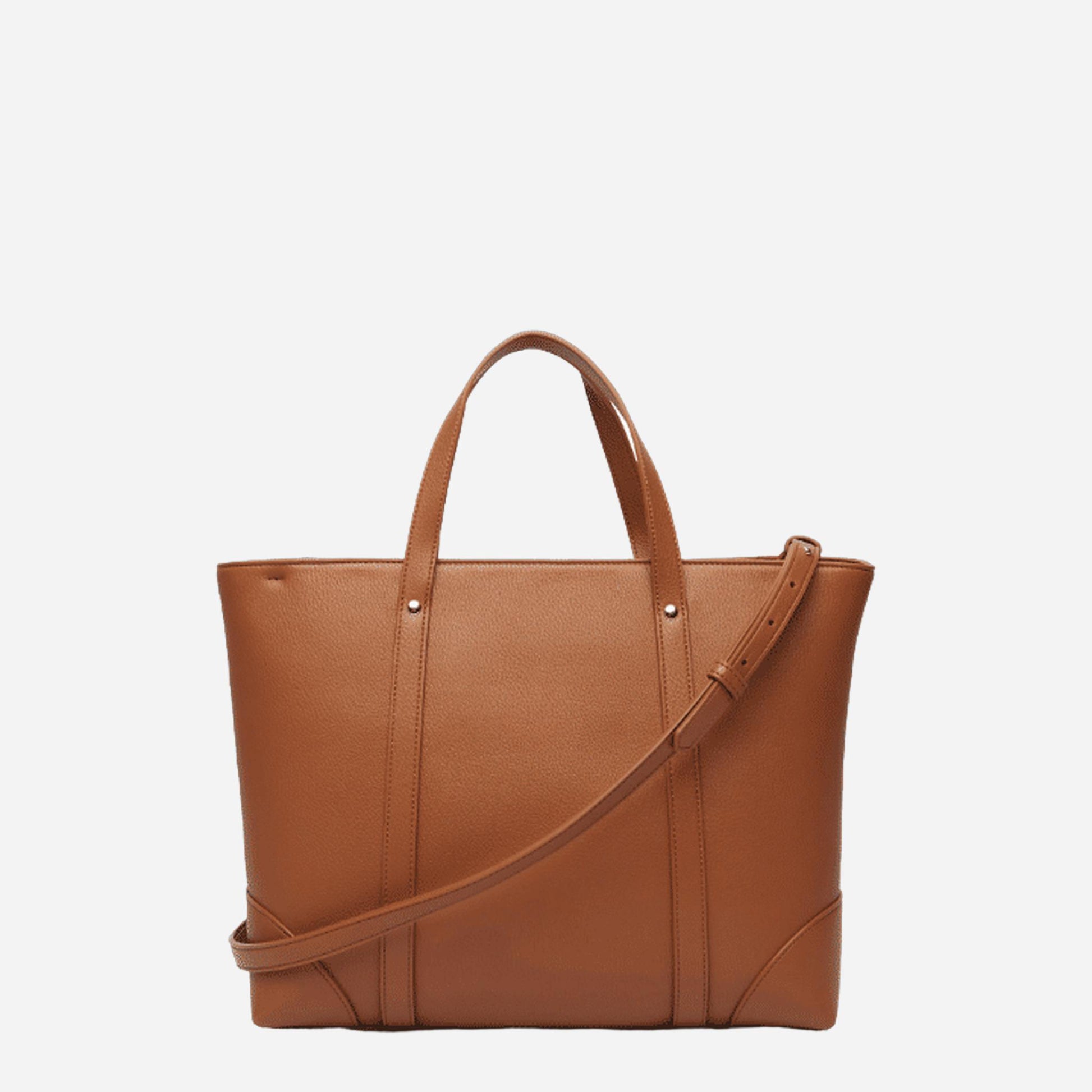 ARMANI EXCHANGE Shopper media in pelle SALINE CLAY 