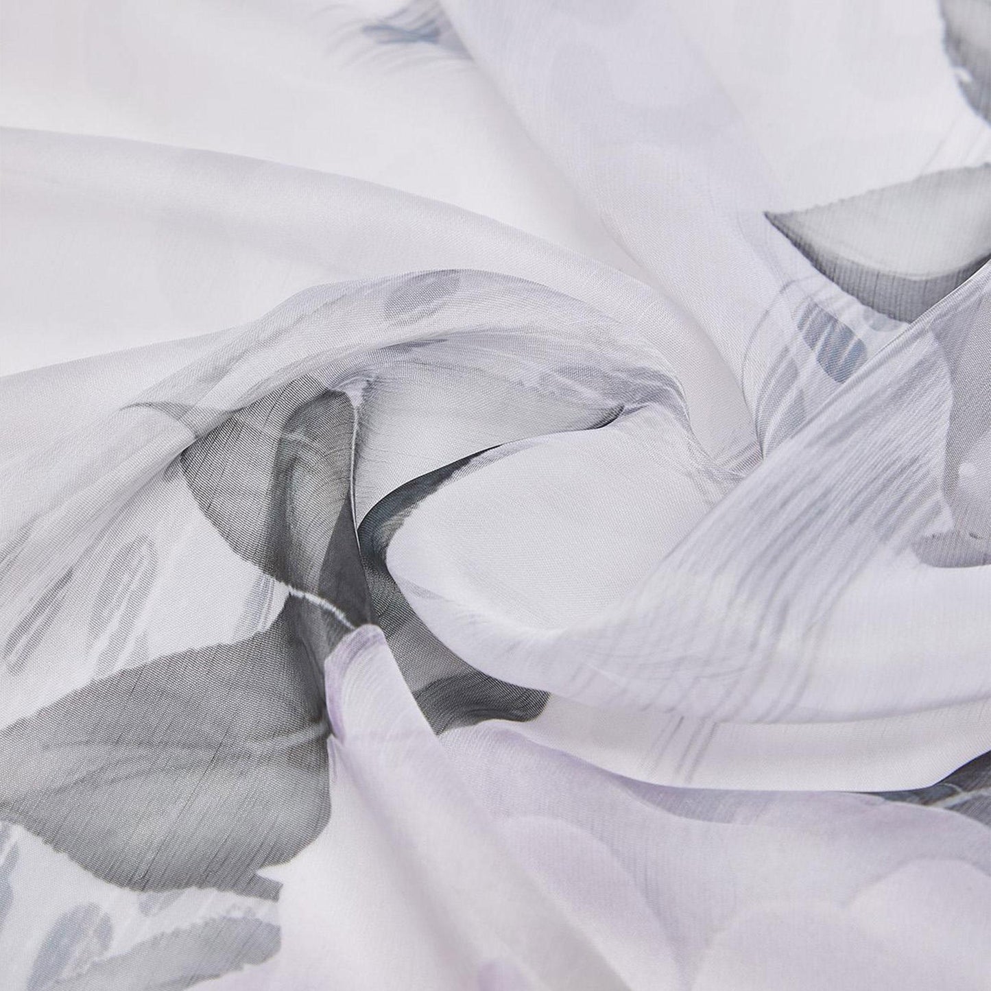 LIU JO Foulard grande con peonie BLACK 