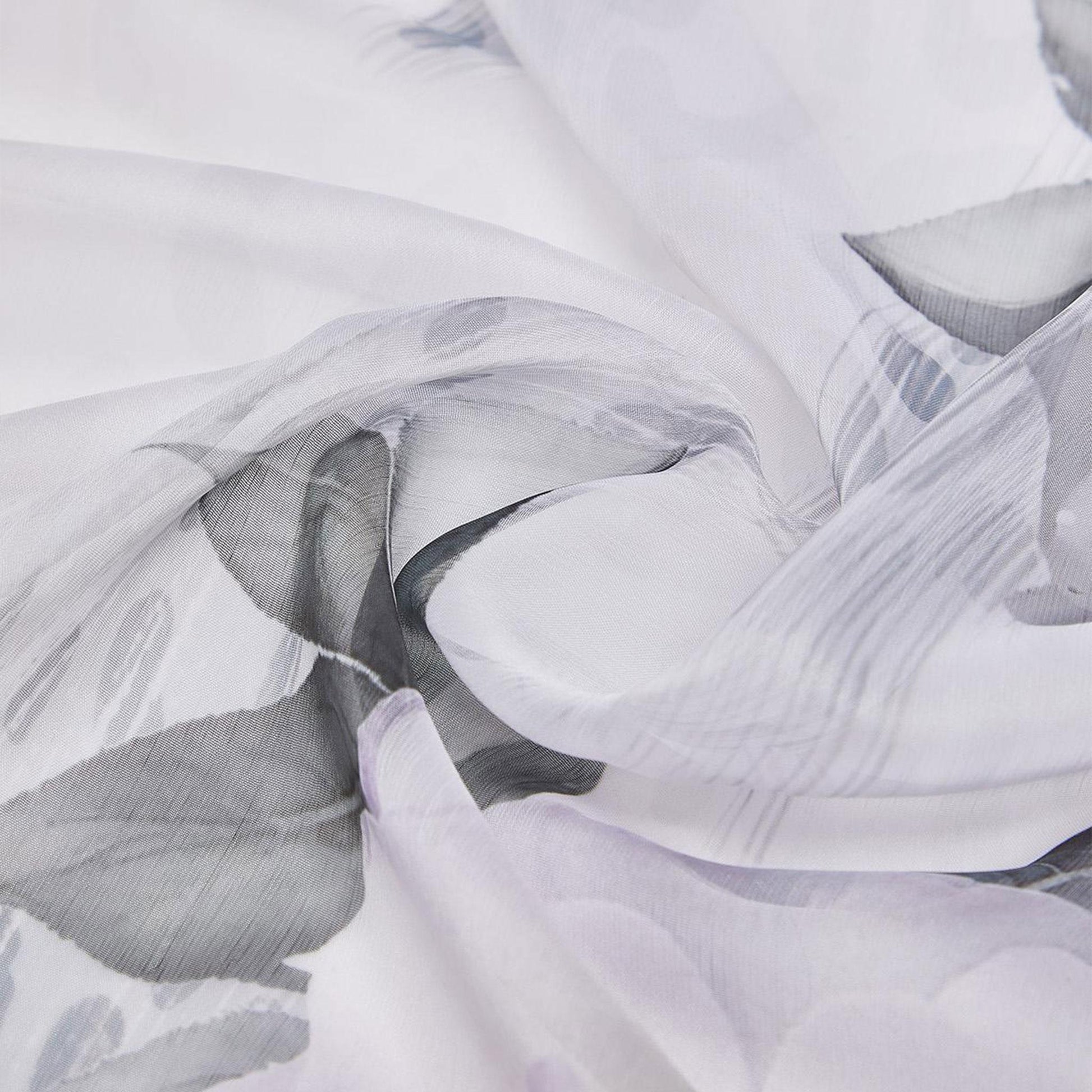 LIU JO Foulard grande con peonie BLACK 