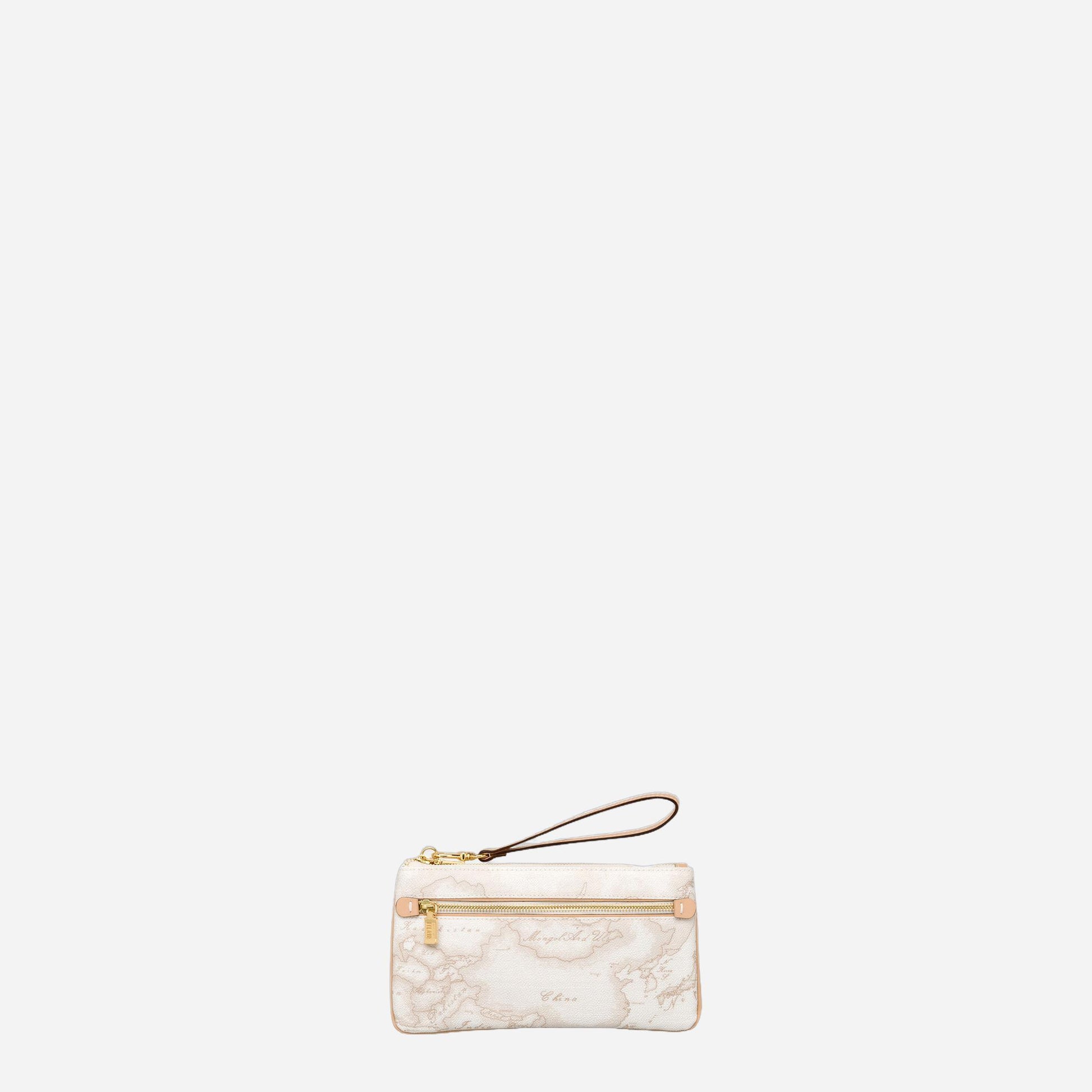 ALVIERO MARTINI Geo White Pochette grande con occhiello Geo White 