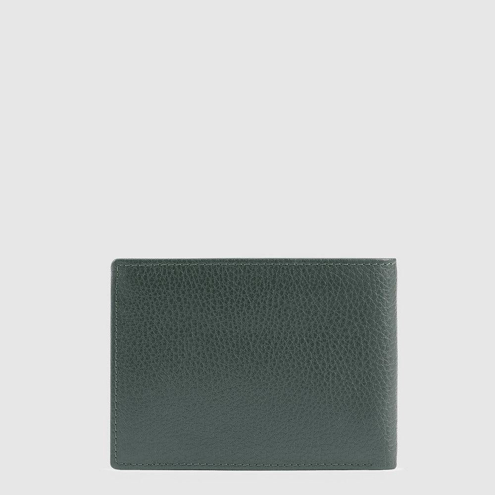 PIQUADRO Portafogli uomo in pelle con portamonete Verde 
