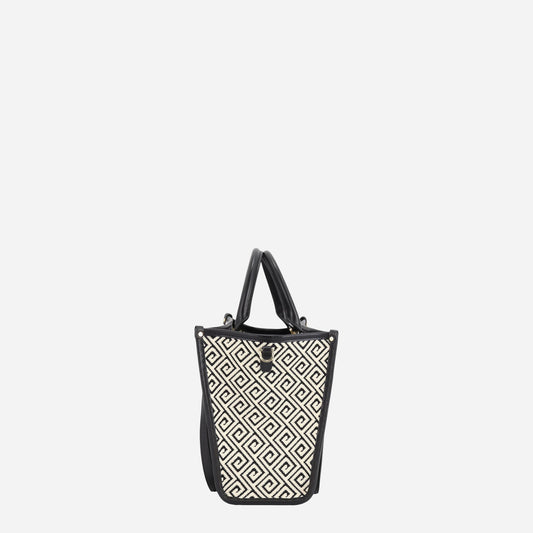 MY BEST BAG ATENA AGORÀ CLUTCH BLACK/WHITE 