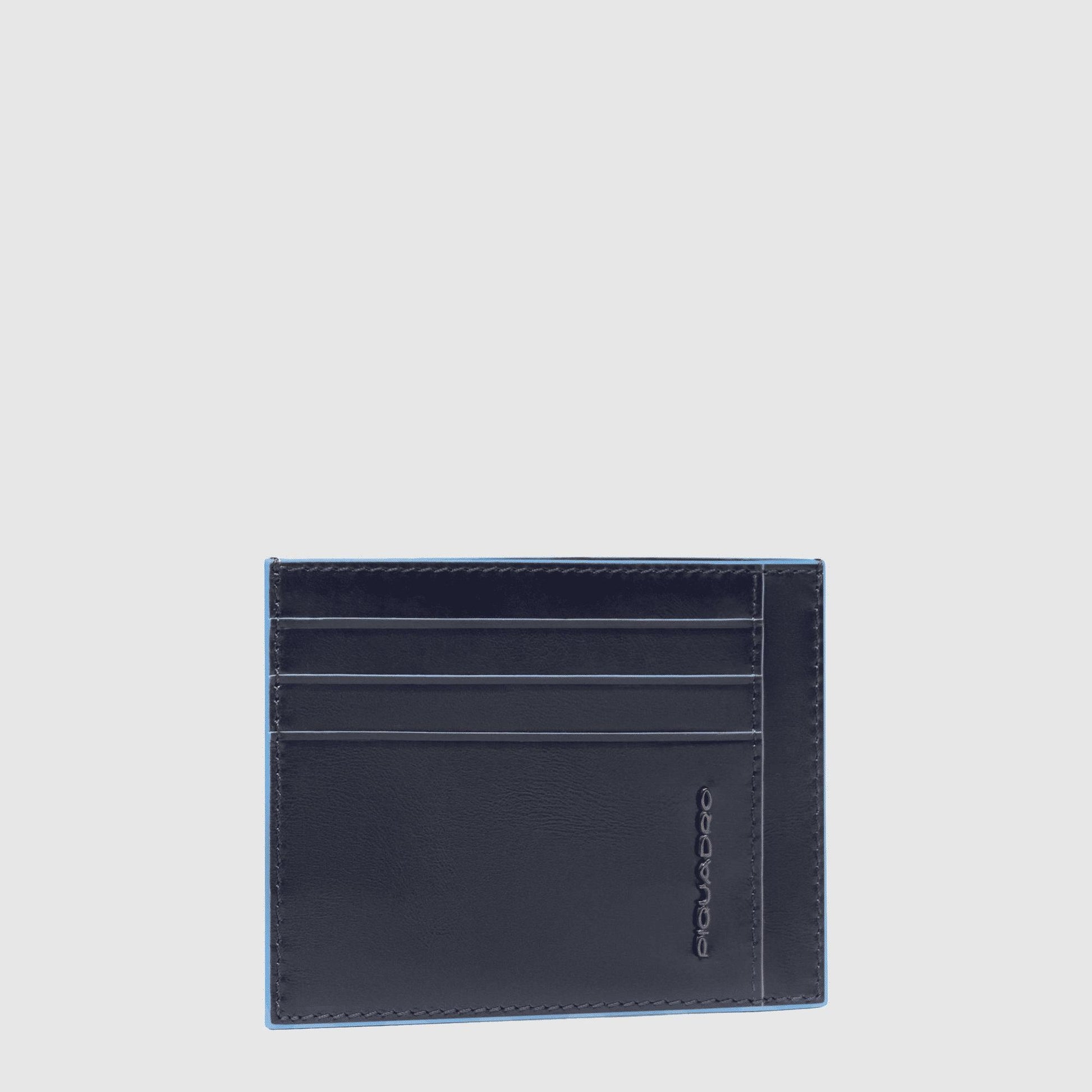 PIQUADRO Bustina porta carte di credito tascabile BLU2 