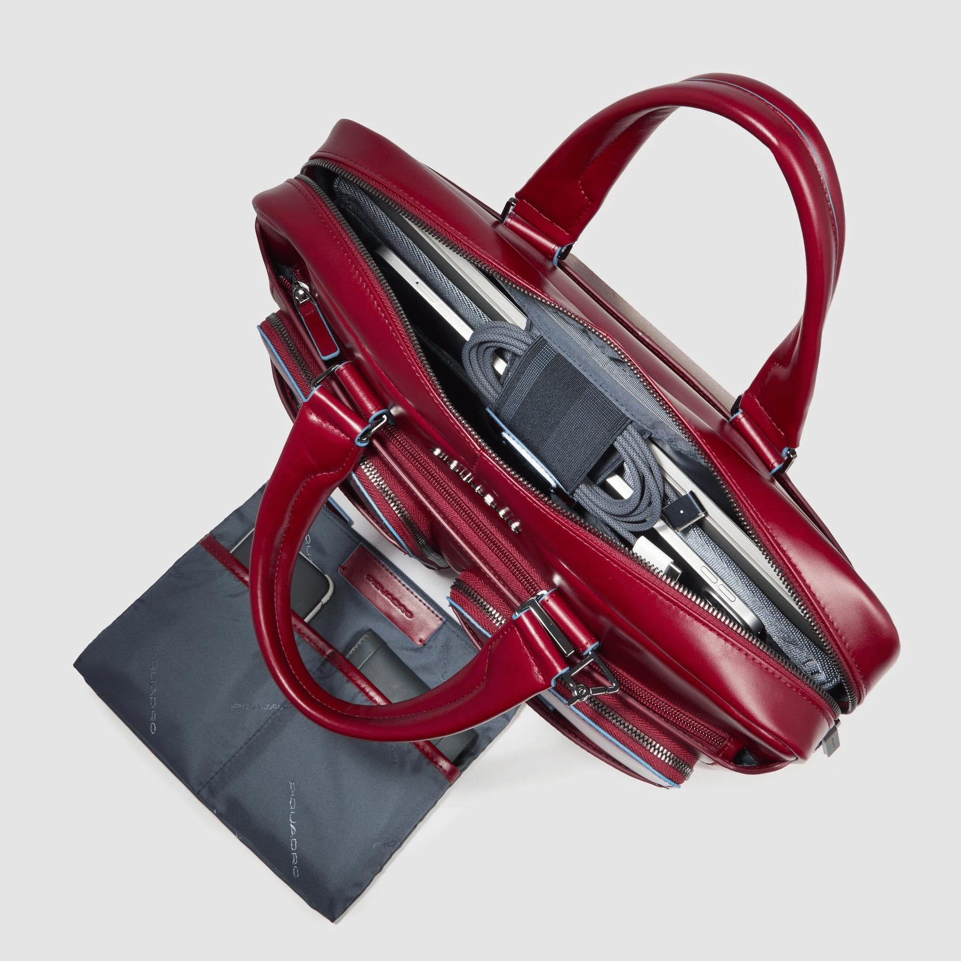 PIQUADRO Cartella sottile per computer e iPad®Pro 12,9" Rosso 