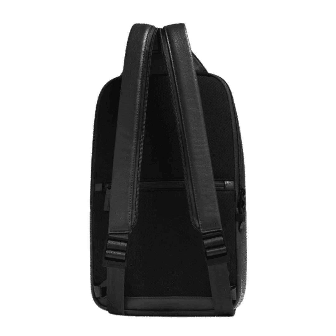 PIQUADRO Zaino monospalla uomo in pelle porta iPad® Nero 