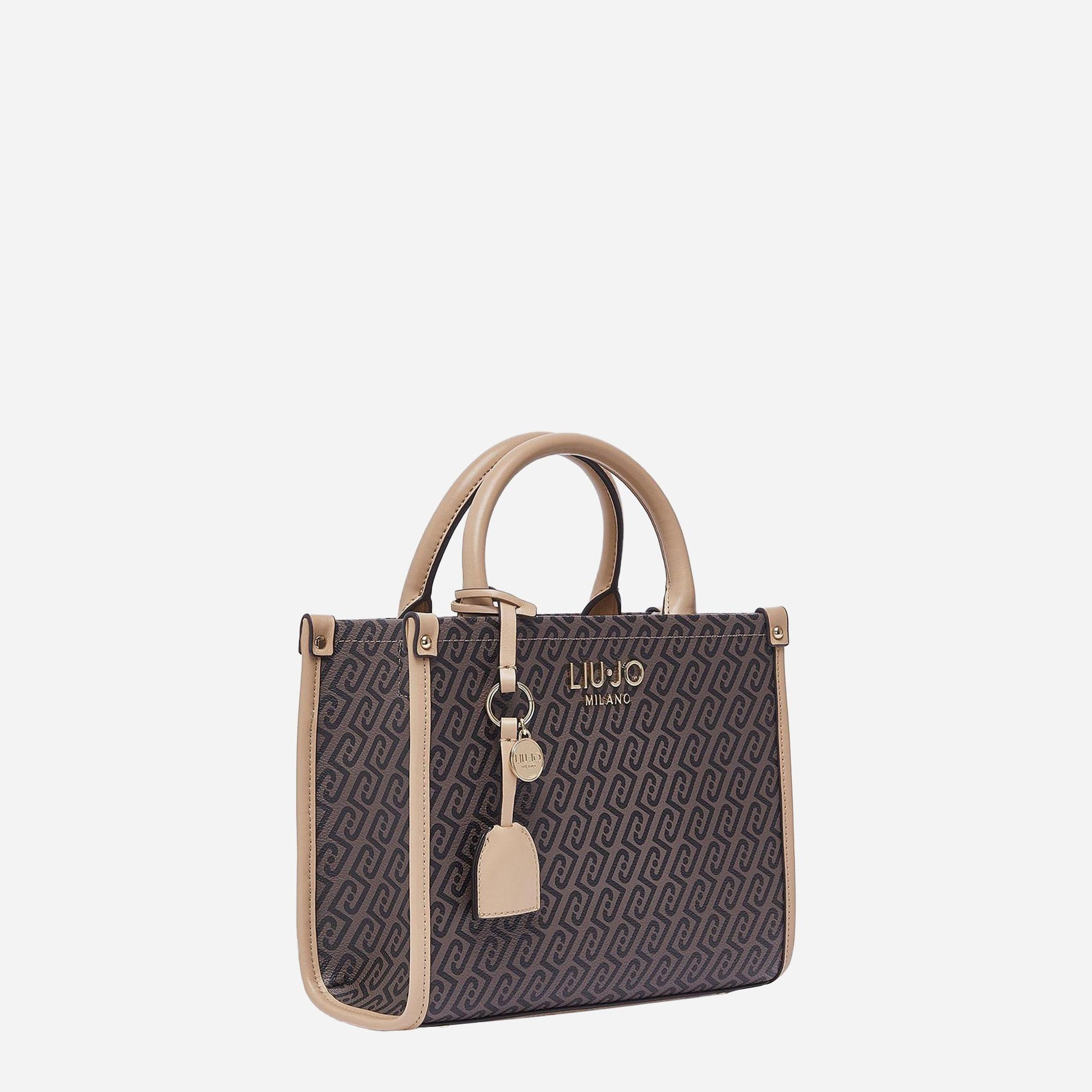 LIU JO Borsa piccola jacquard Testa moro/dk.cipria 
