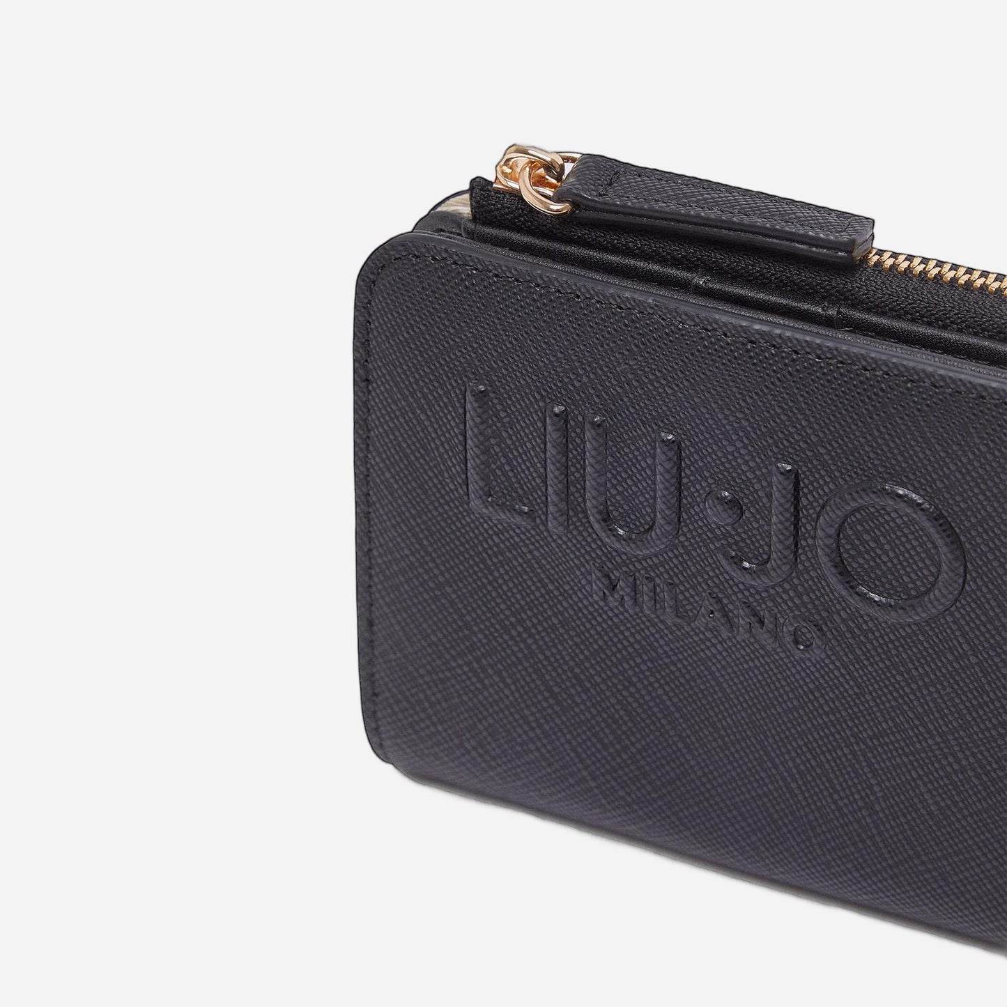 LIU JO Porta tessere con logo BLACK 