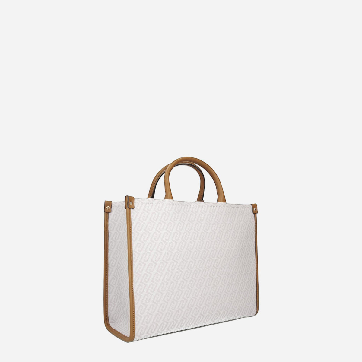 LIU JO Borsa jacquard media Naturale/sequoia 