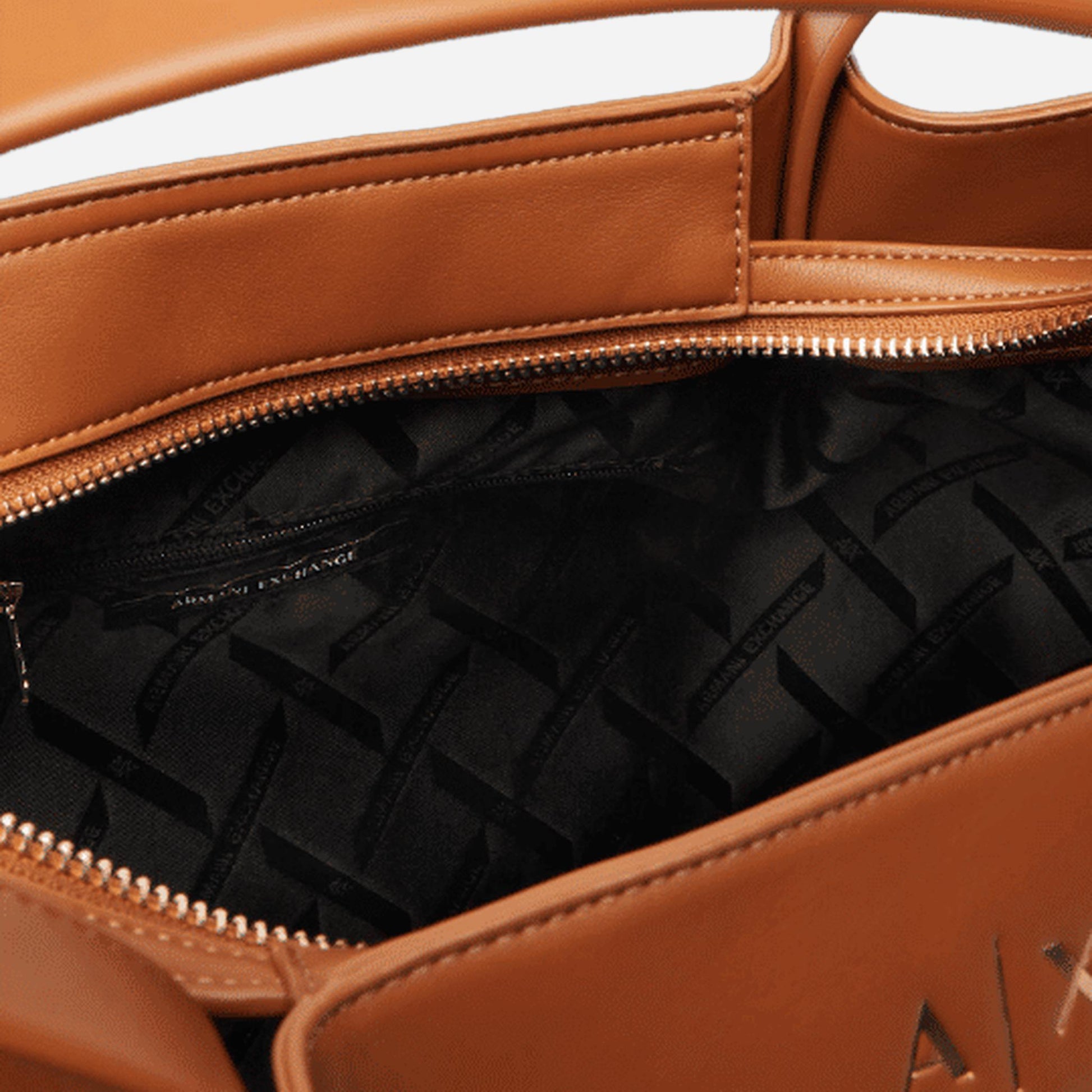 ARMANI EXCHANGE Shopper capiente in tessuto SALINE CLAY 