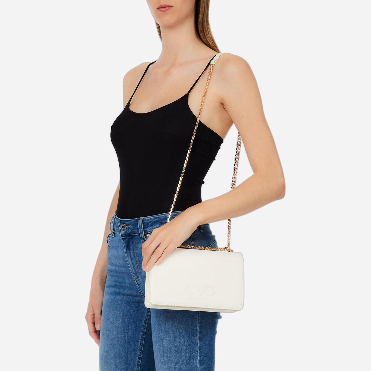 LIU JO Borsa a tracolla media CREAM 