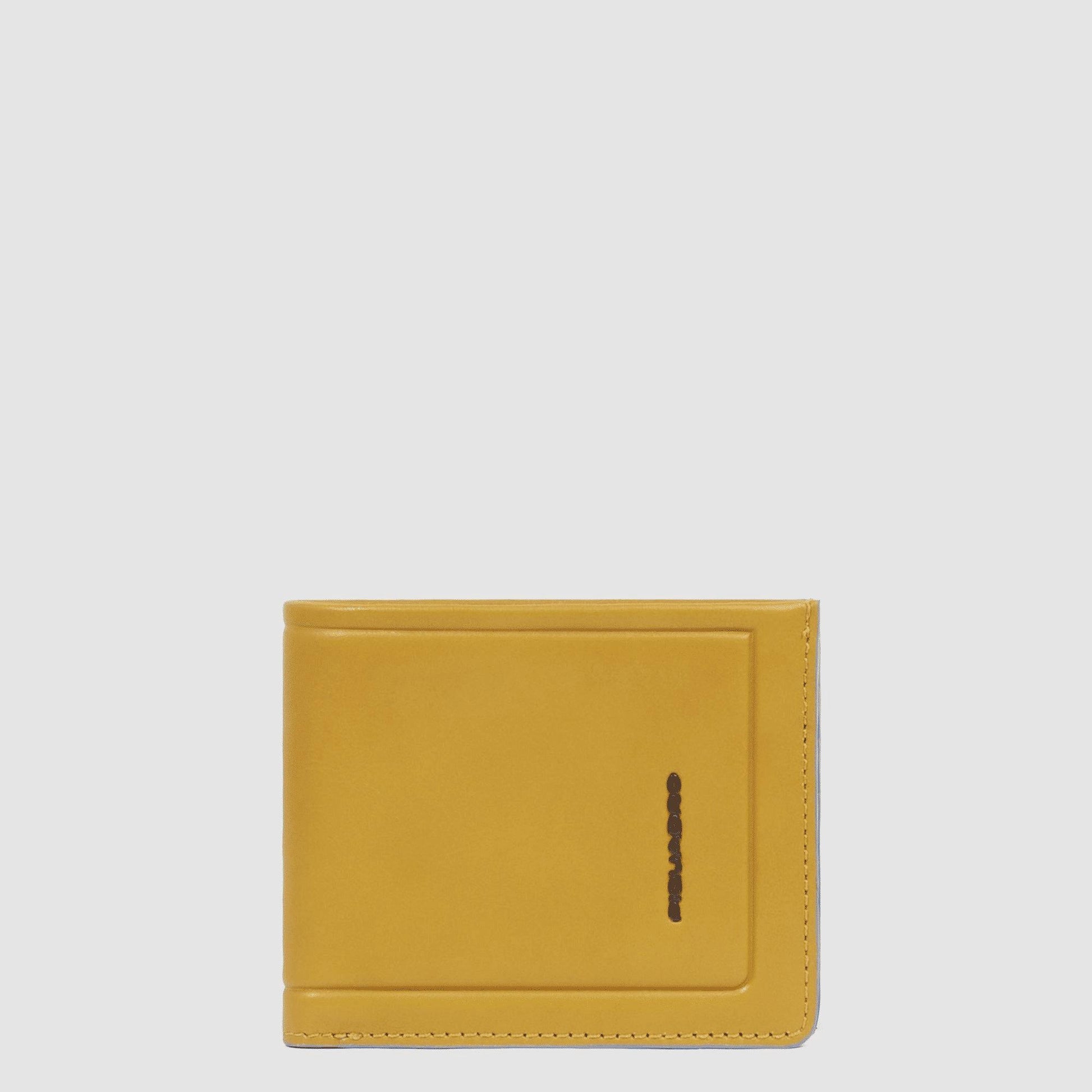 PIQUADRO Portafoglio uomo con porta documenti rimovibile Giallo 