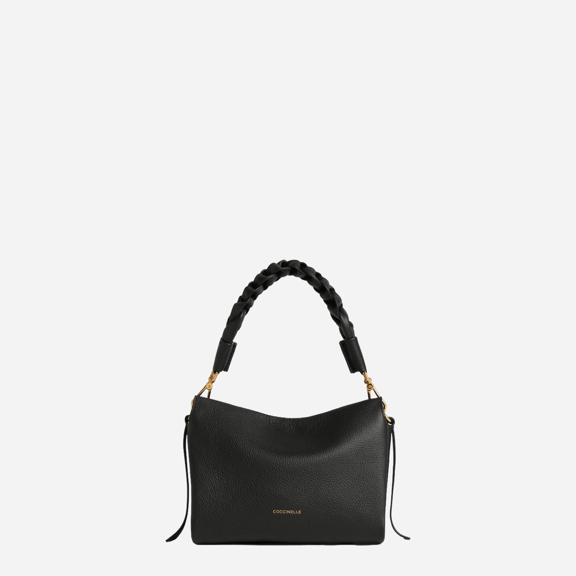coccinelle Boheme Small NOIR/COGNAC 