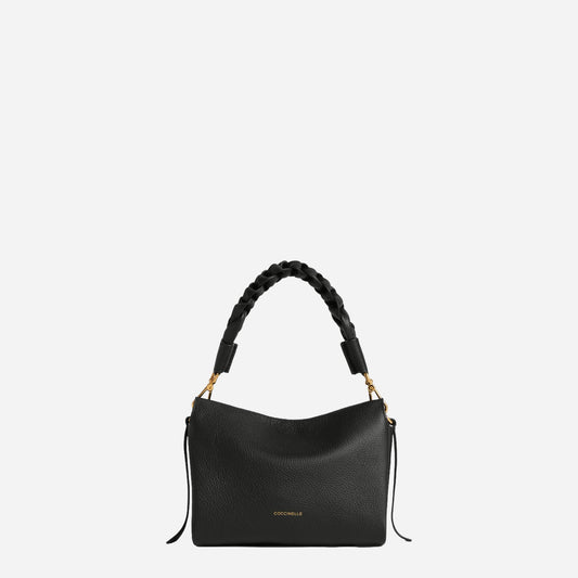 coccinelle Boheme Small NOIR/COGNAC 