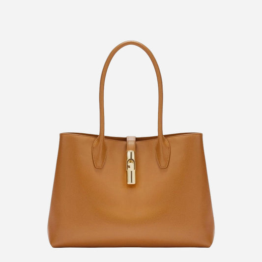 FURLA Furla Debby Borsa A Spalla Large Tabacco 