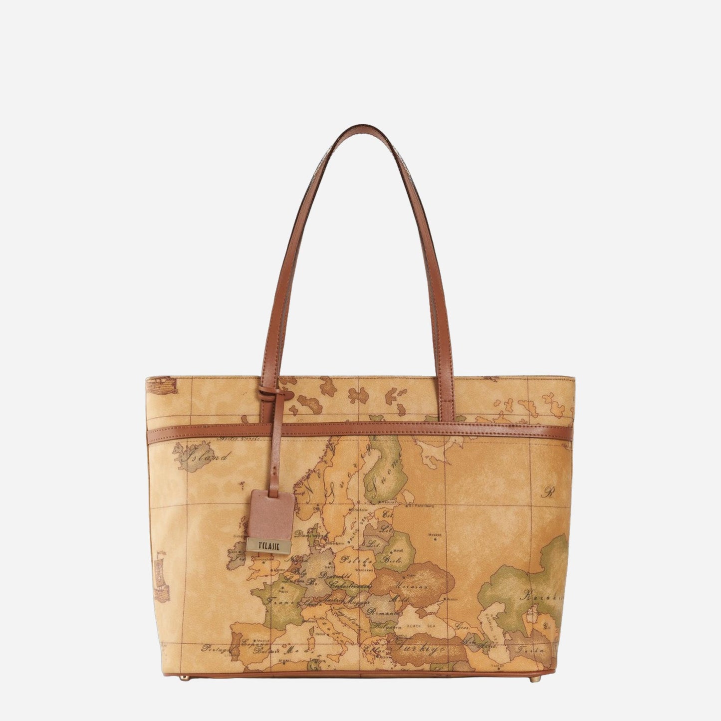 ALVIERO MARTINI Borsa shopping con tasca Naturale 