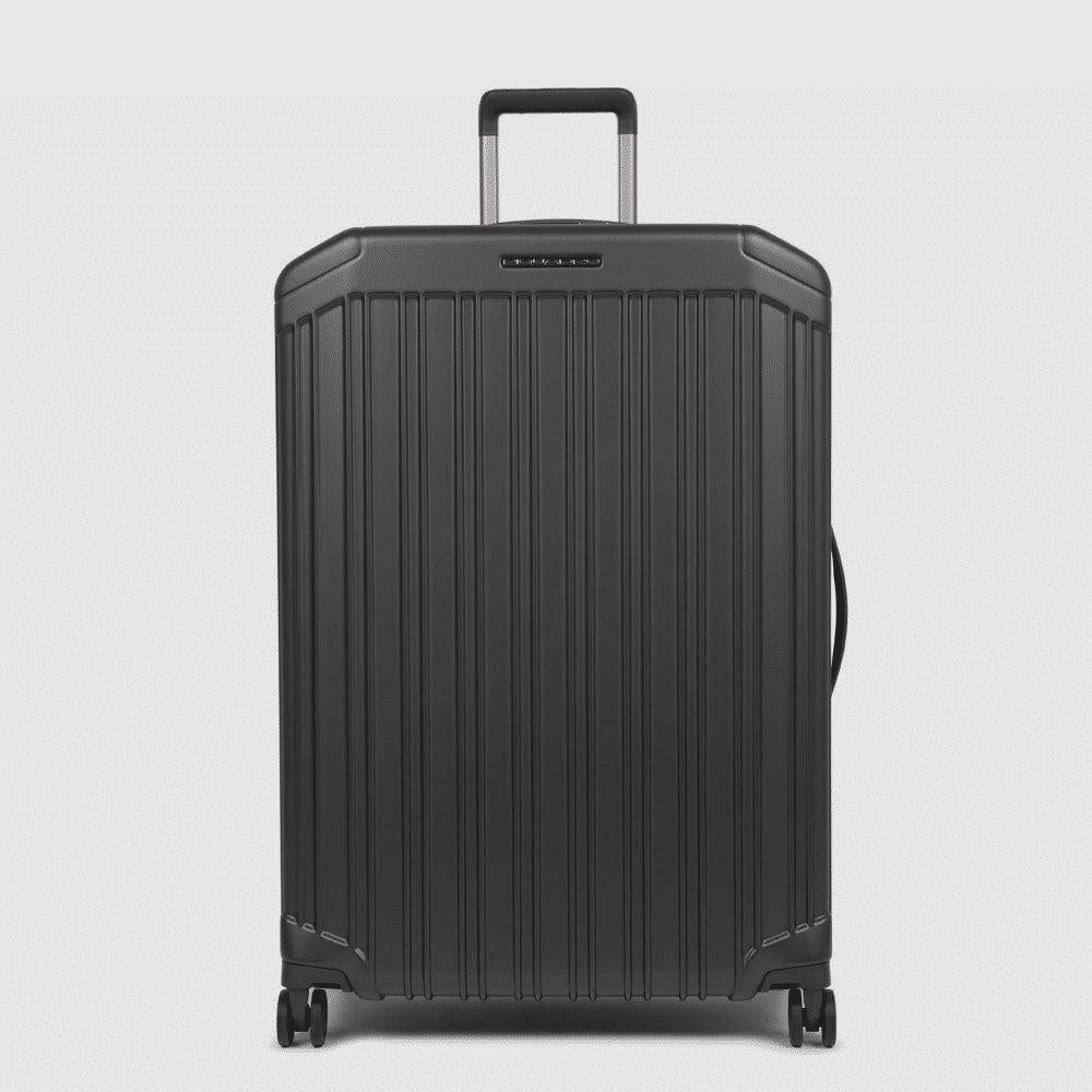 PIQUADRO Trolley grande rigido a quattro ruote nero/opaco 
