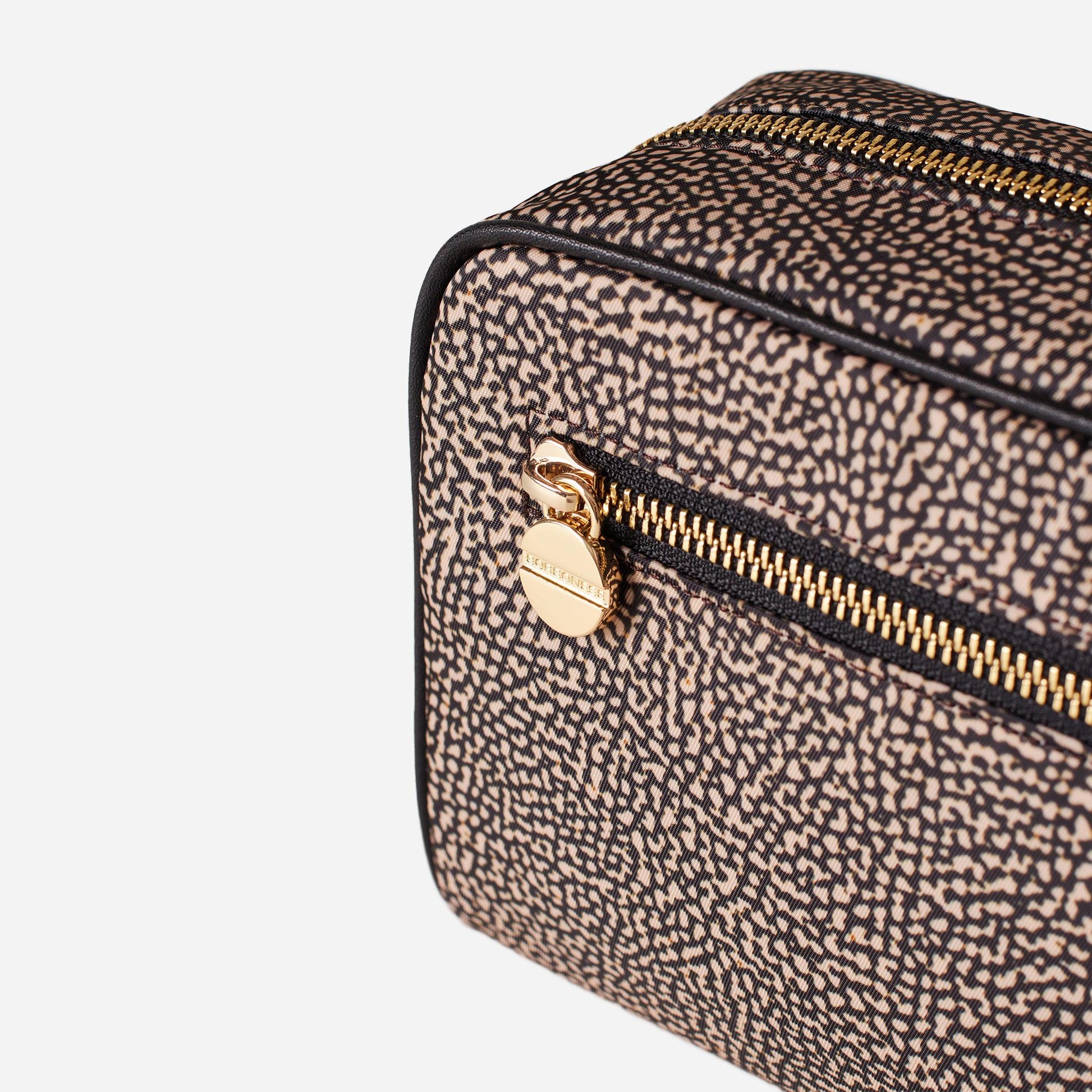 borbonese ECO LINE BORSA CAMERA CASE OP NATURALE/NERO 