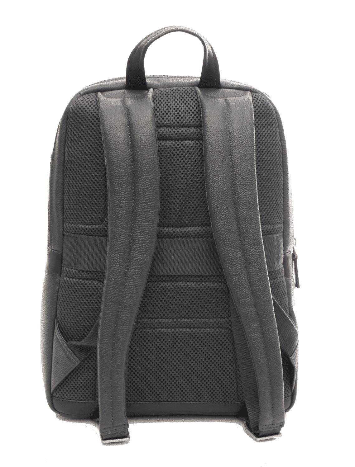 PIQUADRO Zaino medio in pelle Blu/marrone 