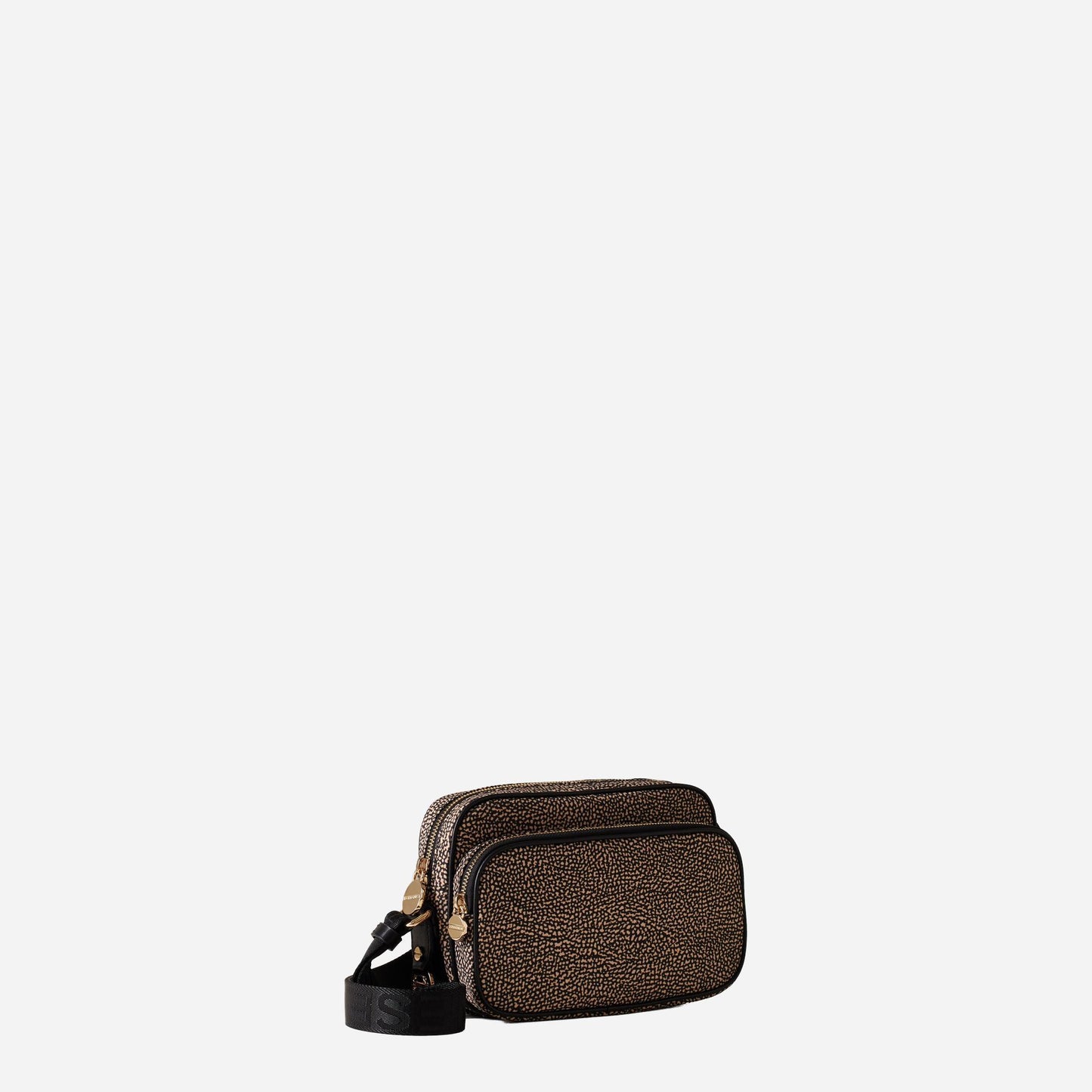 borbonese CAMERA CASE SMALL OP NATURALE/NERO 
