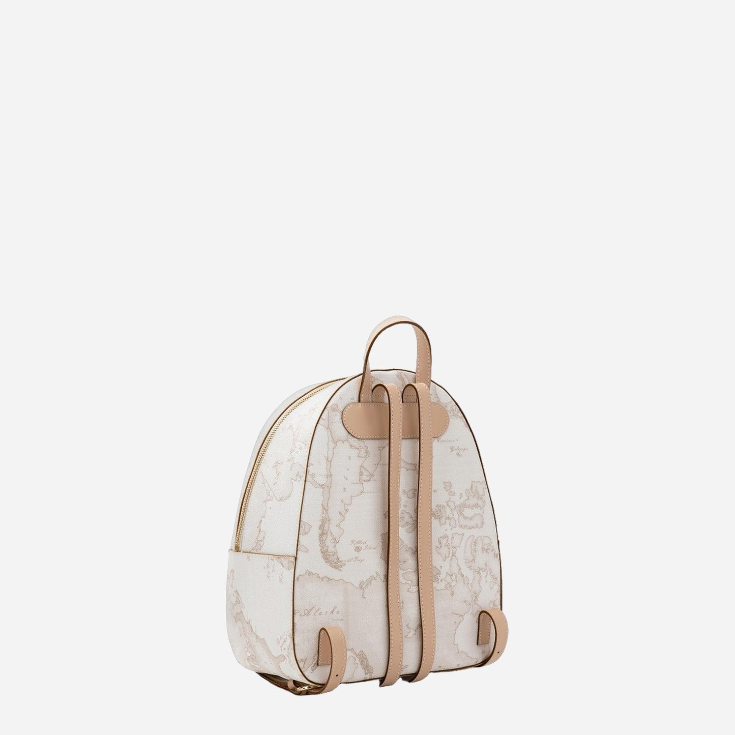 ALVIERO MARTINI Geo White zaino con inserti frontali in pelle Geo White 