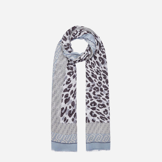 LIU JO Stola animalier Dusty blue 