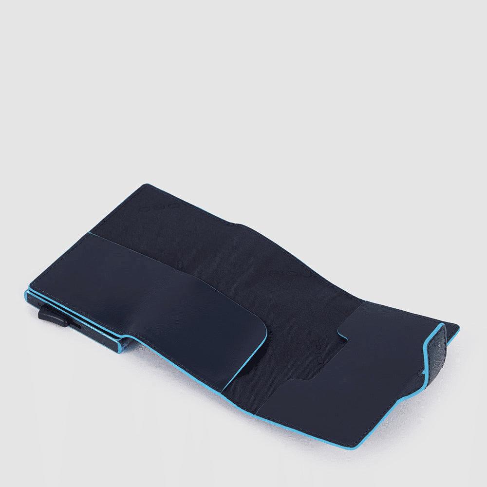 PIQUADRO Portacarte di credito in metallo BLU2 