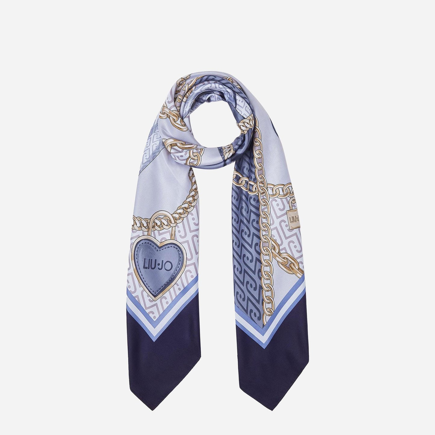 LIU JO Foulard grande con fiocco Dress Blue 