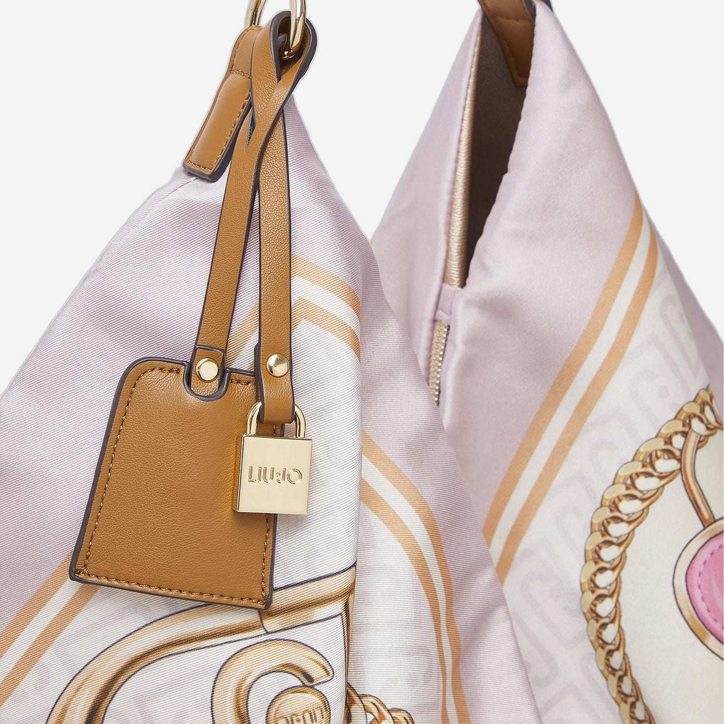LIU JO Borsa foulard media St.metall.soft peony 