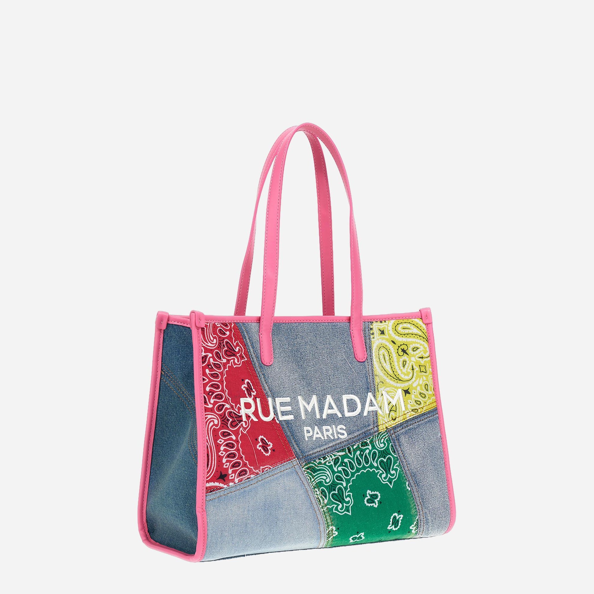 RUE MADAM PAISLEY SHOPPING DENIM FUCHSIA 