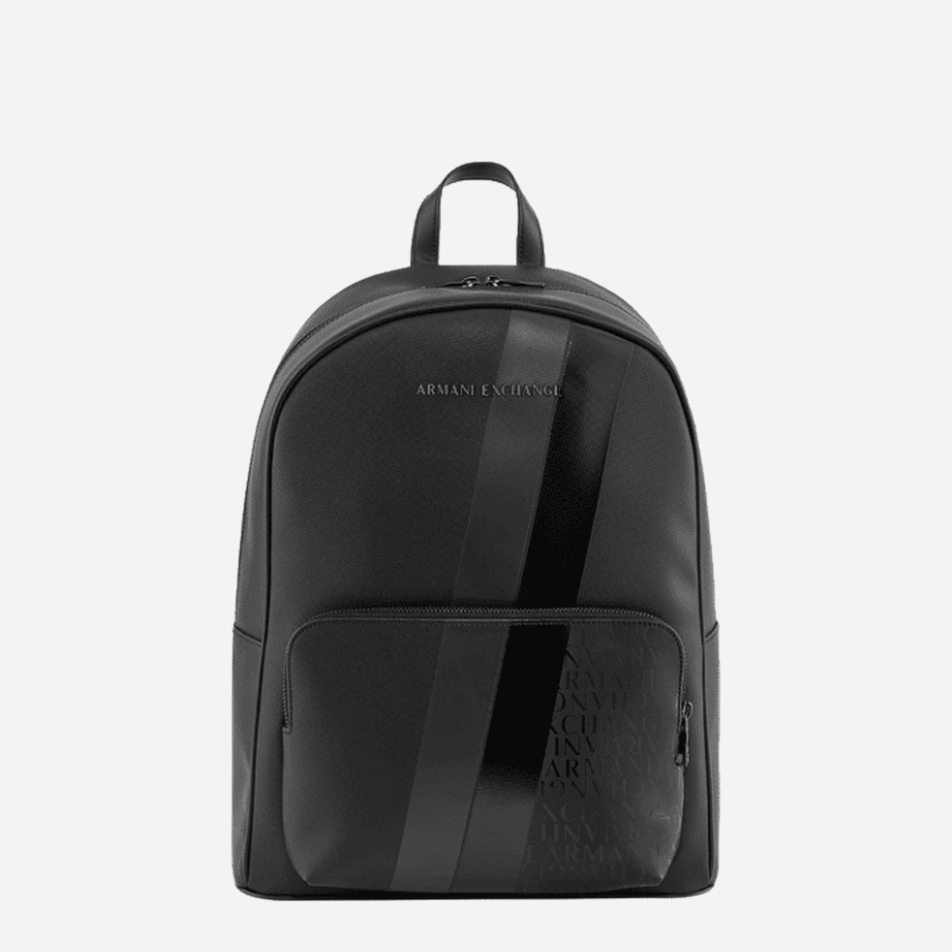 ARMANI EXCHANGE Zaino in pelle sintetica BLACK/GUNMETAL/SHINY BLACK 