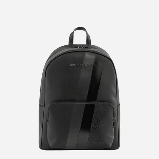 ARMANI EXCHANGE Zaino in pelle sintetica BLACK/GUNMETAL/SHINY BLACK 