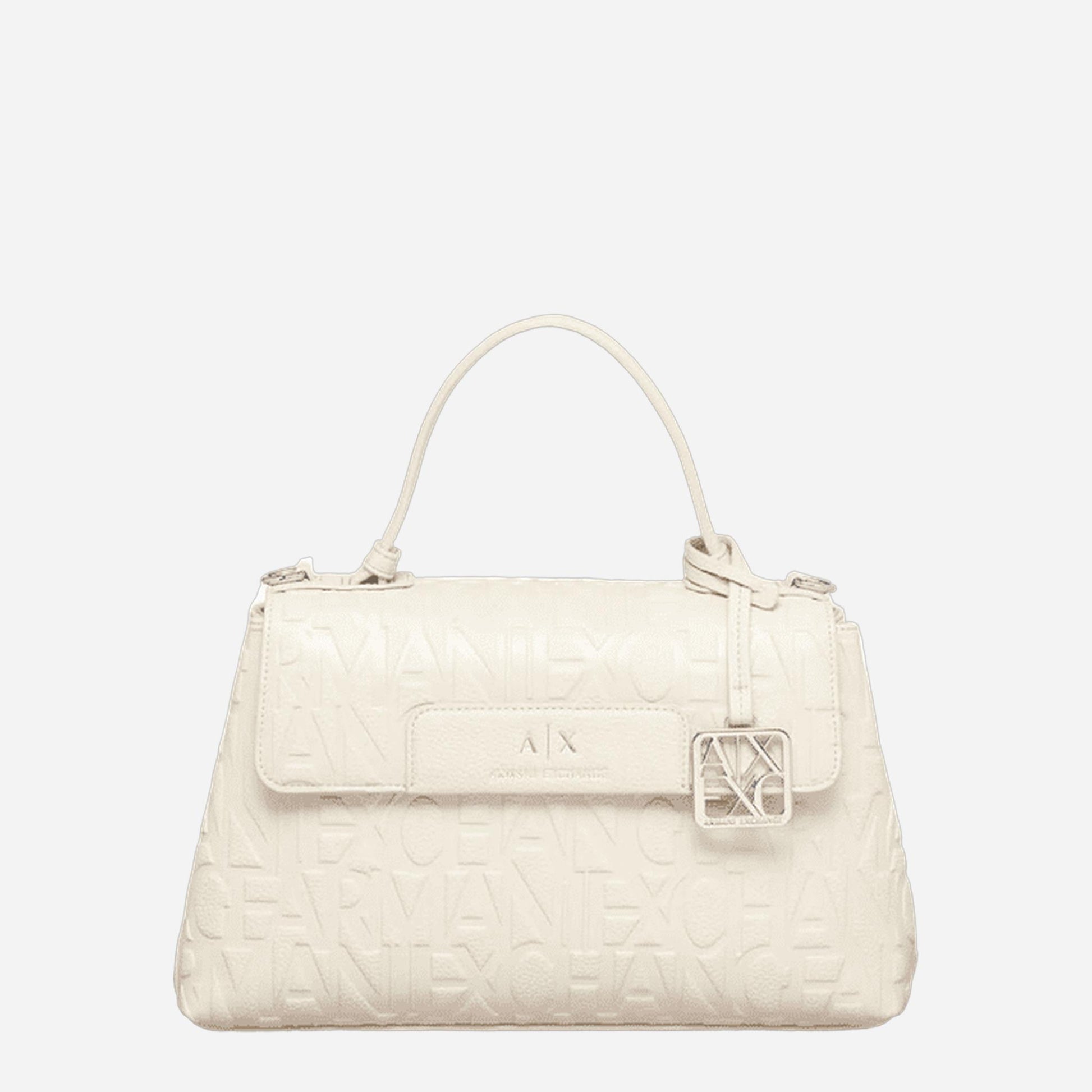 ARMANI EXCHANGE Borsa a mano con tracolla Off White 
