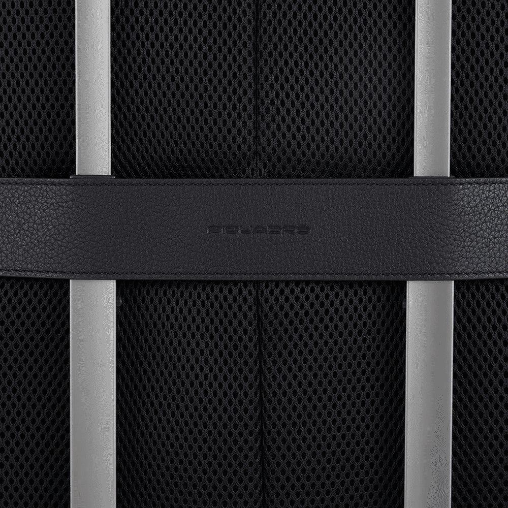 PIQUADRO Zaino uomo porta PC e porta iPad® in pelle Nero 