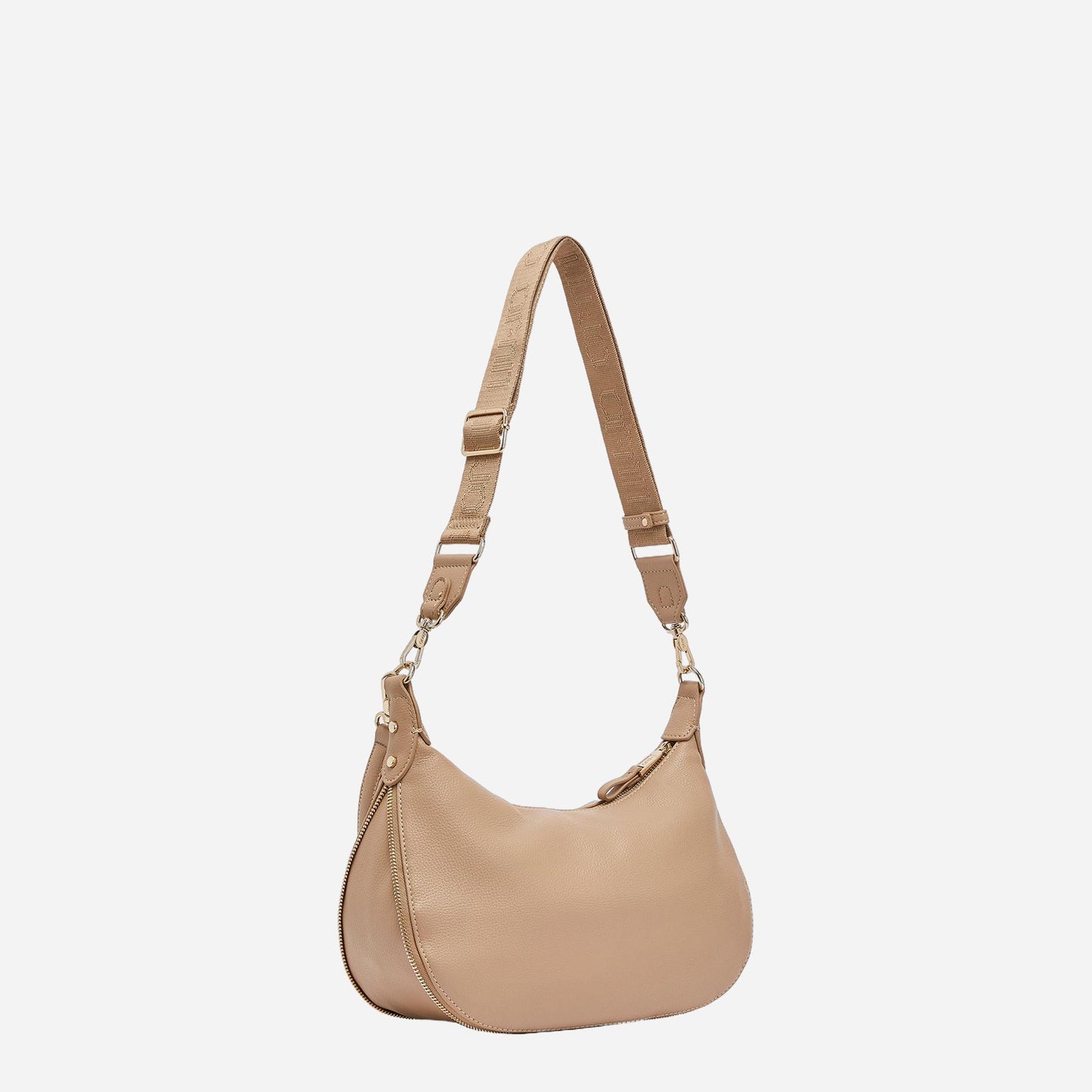 LIU JO Borsa a spalla media jacquard Cammello 