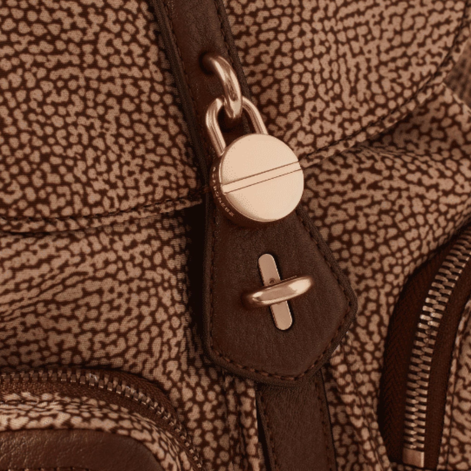 borbonese GEMINI ZAINO MEDIUM Beige/marrone 