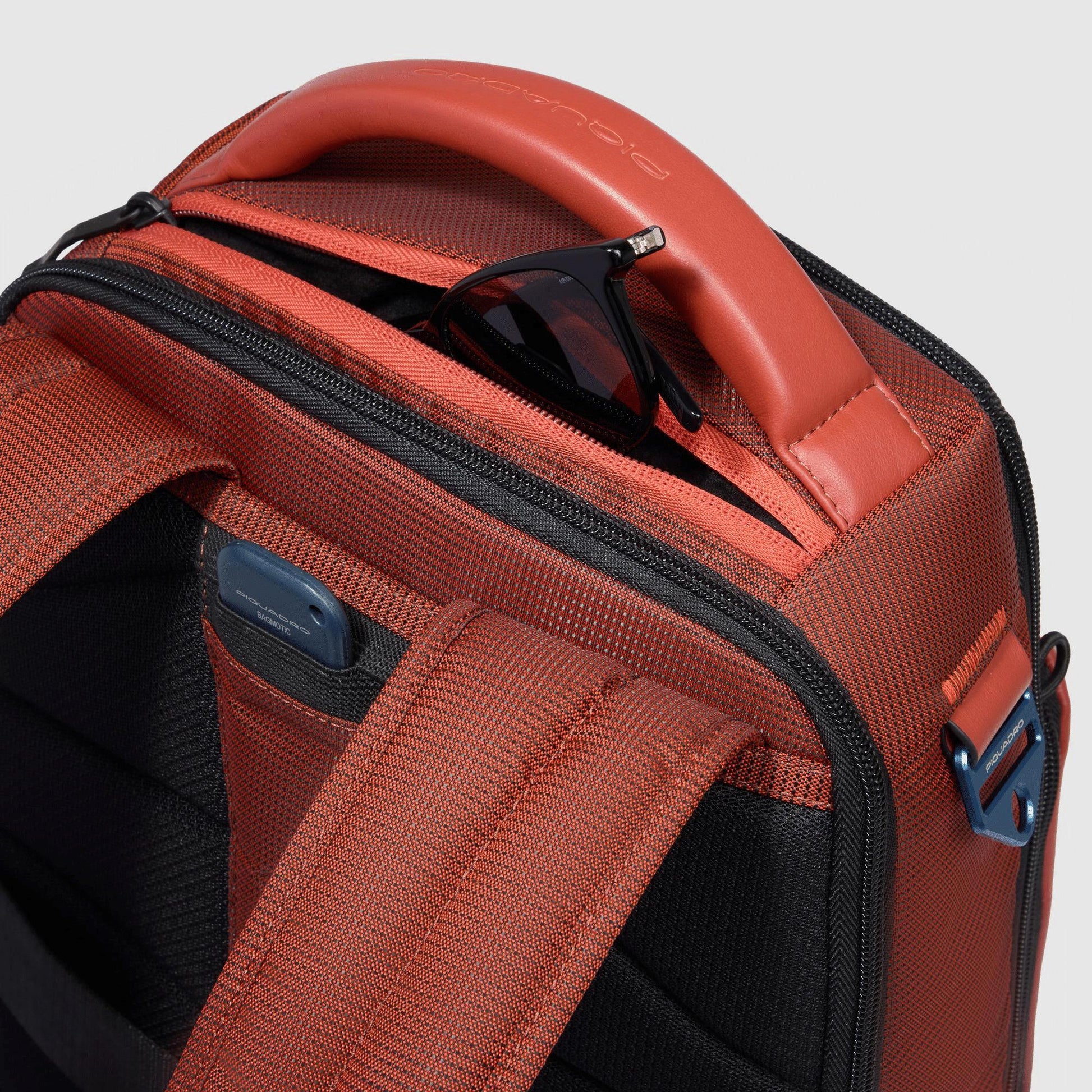 PIQUADRO Zaino porta PC 14'' Arancione 