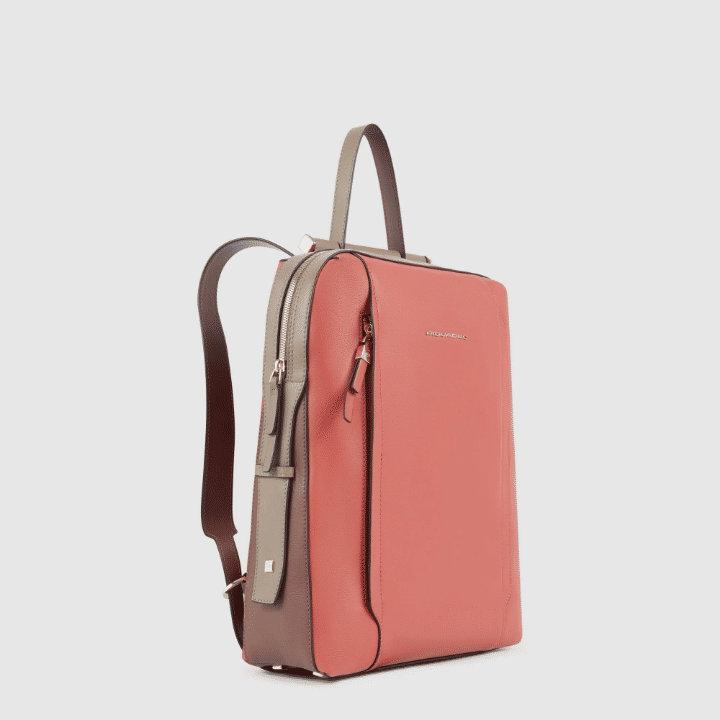 PIQUADRO Zaino donna porta pc e porta iPad® arancio/marrone 