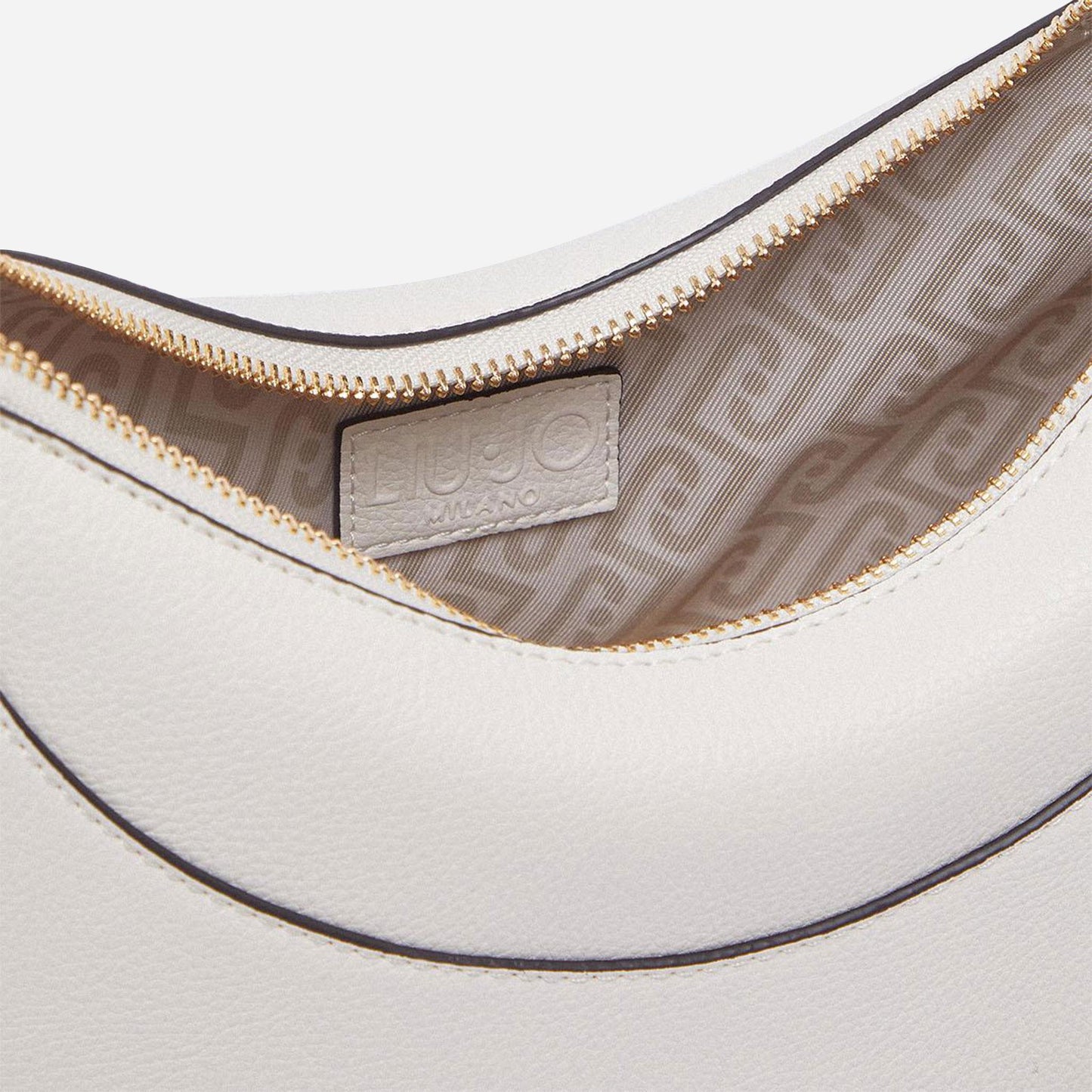 LIU JO Borsa hobo media con charm CREAM 